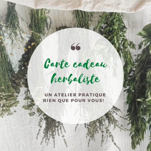 atelier herbaliste , carte cadeau pour 1, 2 ou 3 personnes