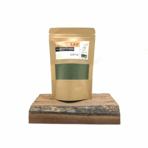 poudre d'ortie en sachet refermable 50g