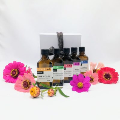 box alchimiste decouverte de 5 hydrolats en fiole verre